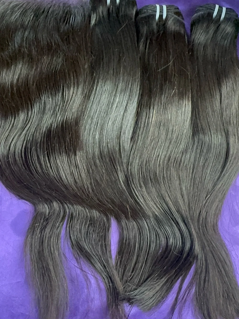 Silky Straight HH Weft w/ HD Lace Closure 16-18”